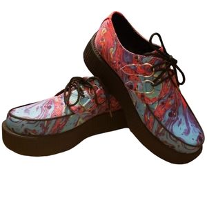 T.U.K Watercolor Creepers Unisex Shoes 10 Womens/8 Mens